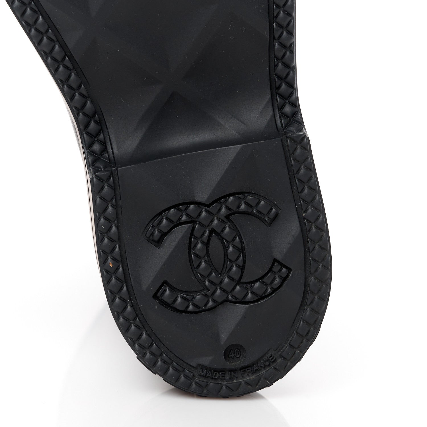 Chanel Caoutchouk CC High Boots 40 Black 6 of 9
