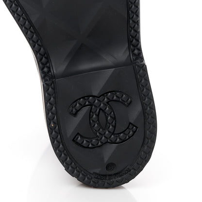 Chanel Caoutchouk CC High Boots 40 Black 6 of 9