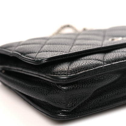 Chanel Caviar Quilted Wallet on Chain WOC Black 10 of 12