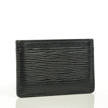 Louis Vuitton Epi Card Holder Black 3 of 7