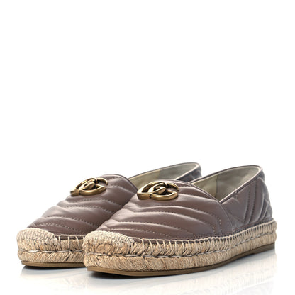 Gucci Nappa Matelasse GG Marmont Espadrilles 40 Porcelain Rose 3 of 10