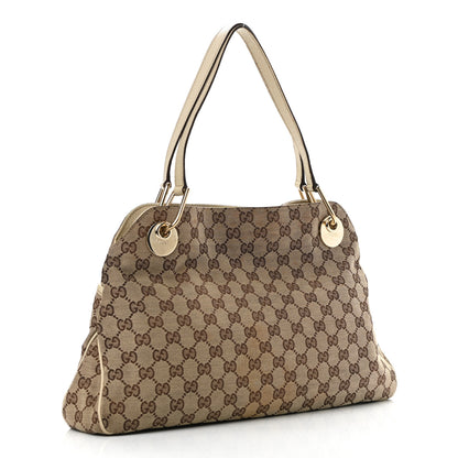 Gucci Monogram Medium Eclipse Shoulder Bag Off White 2 of 10