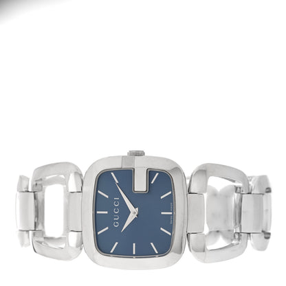 Gucci Stainless Steel 32mm G-Gucci Square Quartz Watch Blue 2 of 4