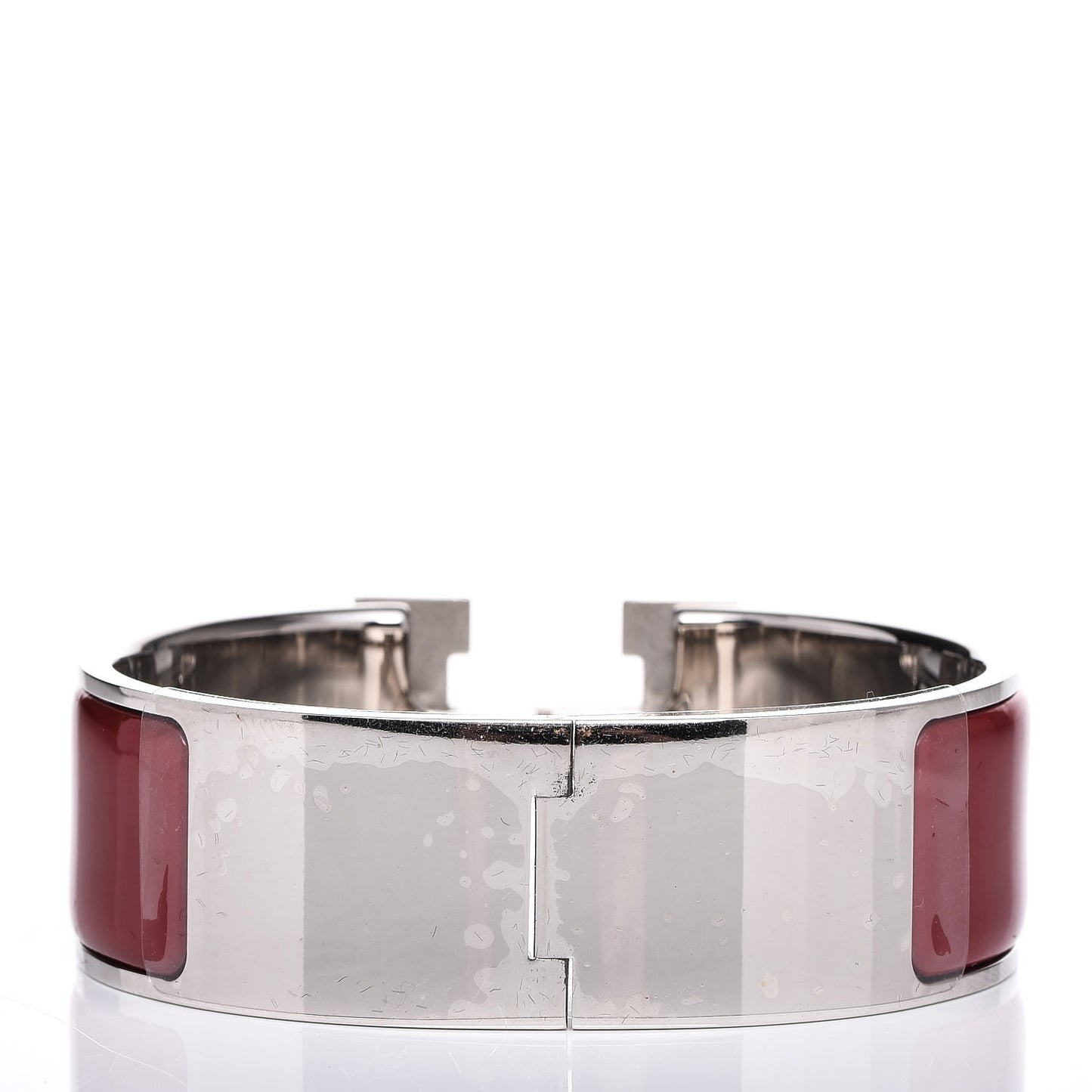 Enamel Wide Clic Clac H Bracelet PM Red