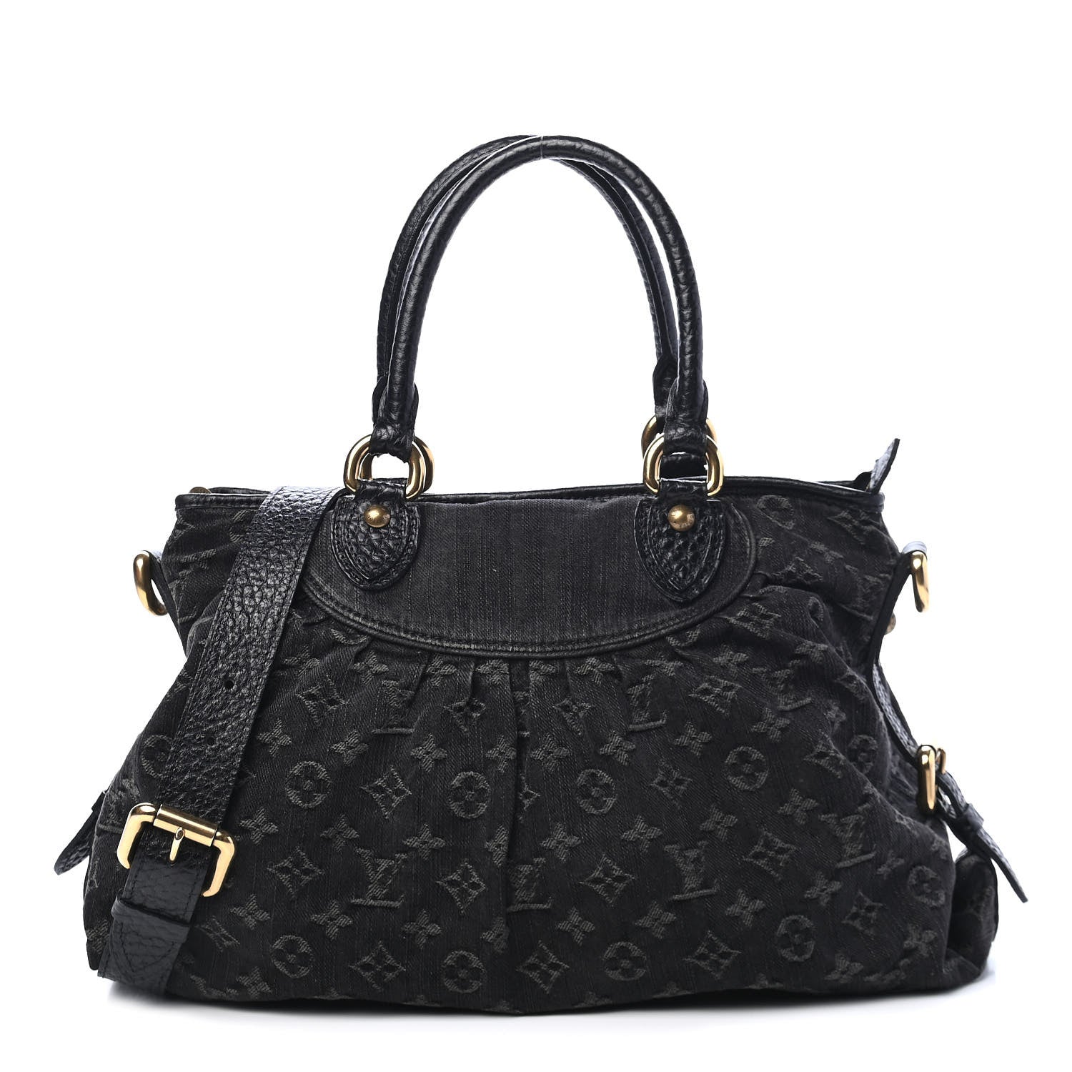 Louis Vuitton Denim Neo Cabby MM Black 1 of 10