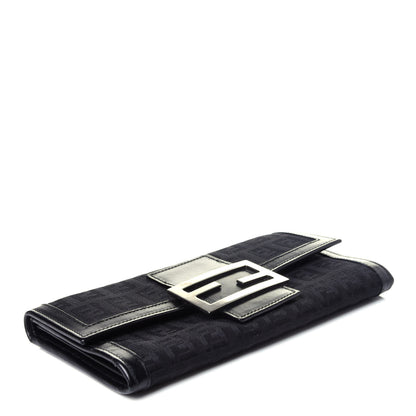 Fendi Zucchino Forever Continental Wallet Black 4 of 12