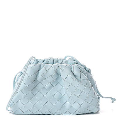 Bottega Veneta Nappa Intrecciato The Mini Pouch Topazio Silver 1 of 9