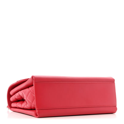 Chanel Calfskin Jumbo Tramezzo Flap Red 4 of 13