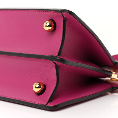 Fendi Shiny Nappa Petite Peekaboo I SEE U Satchel Ciclamino Pilar 11 of 11