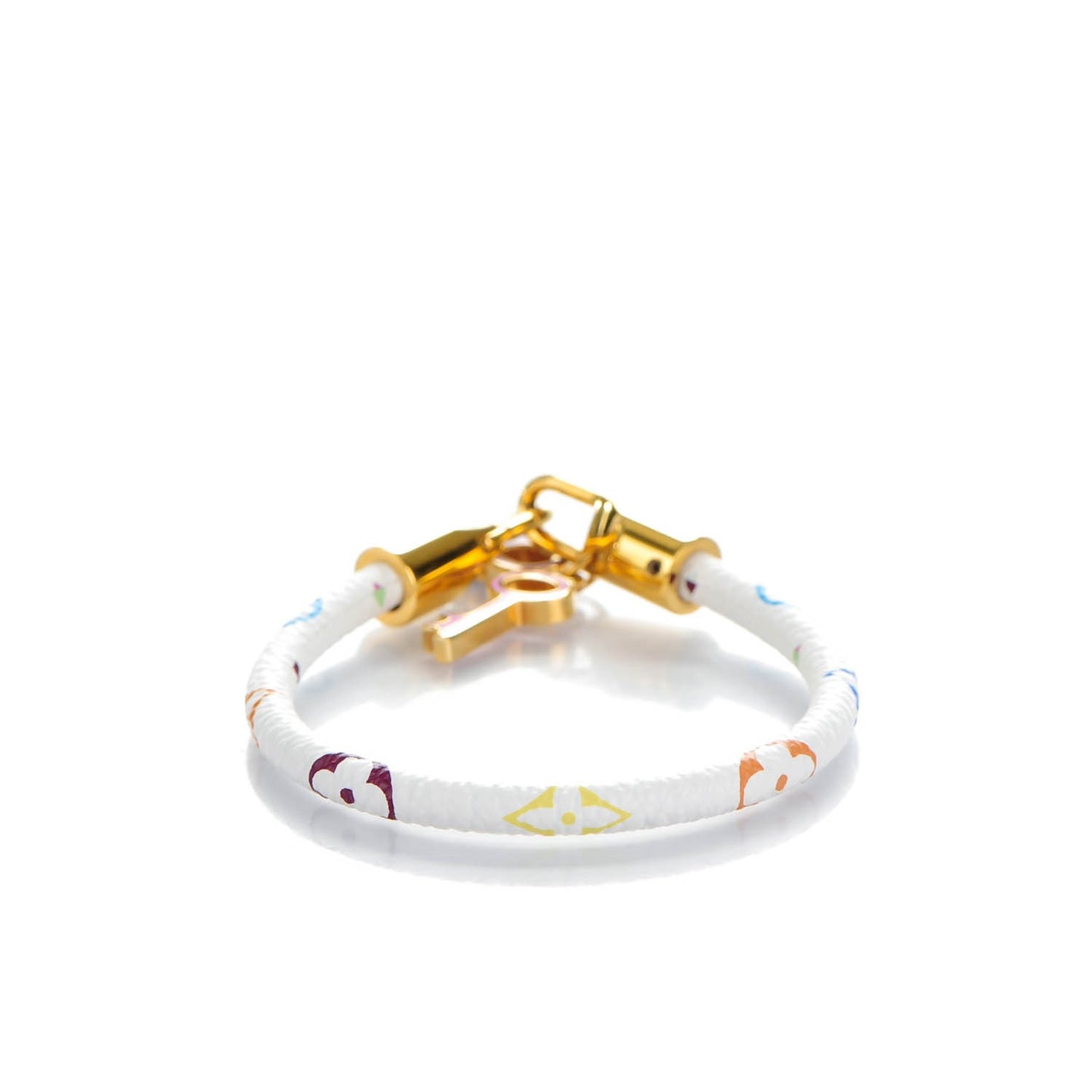 Monogram Multicolor Luck It Bracelet 19 White