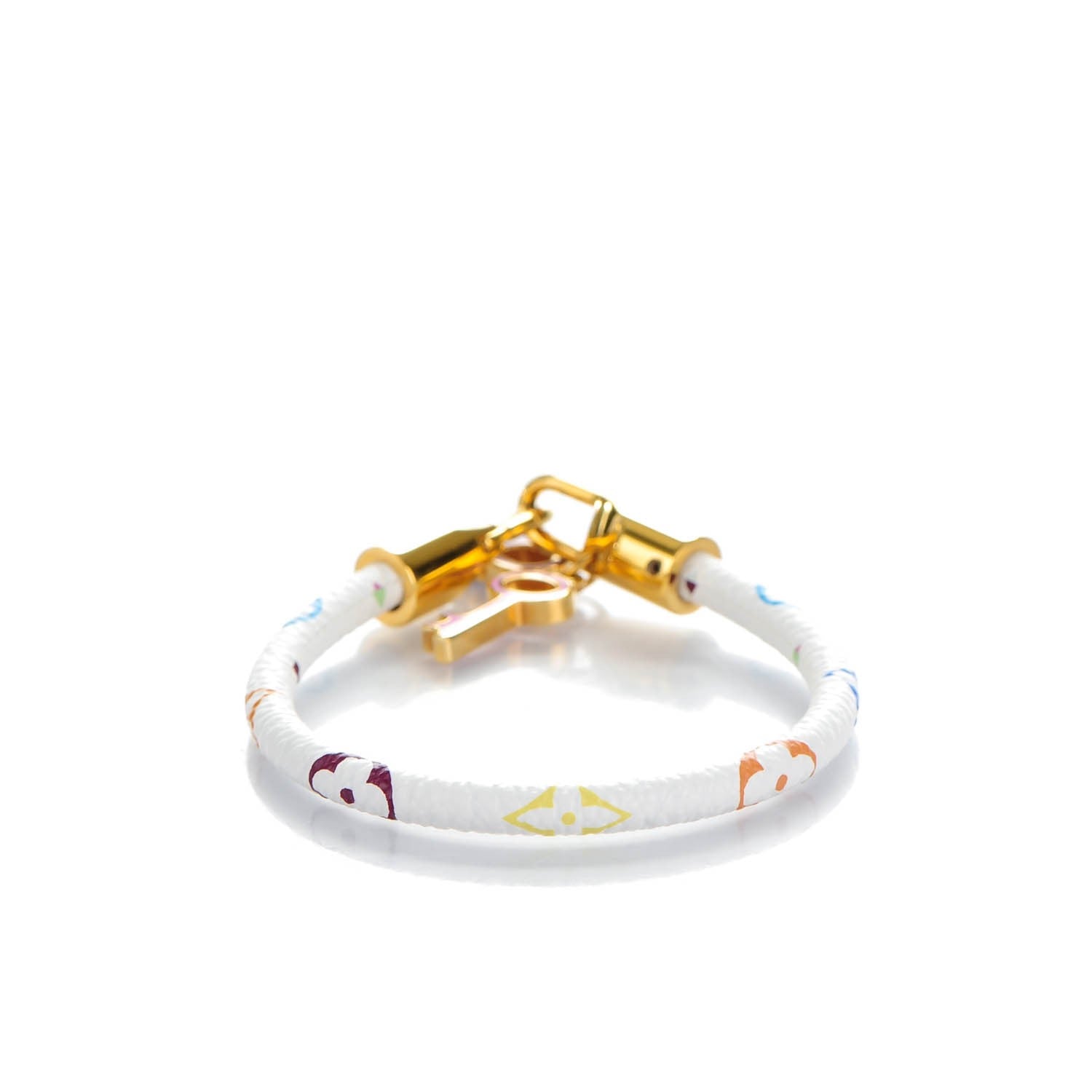 Louis Vuitton Monogram Multicolor Luck It Bracelet 19 White 3 of 3