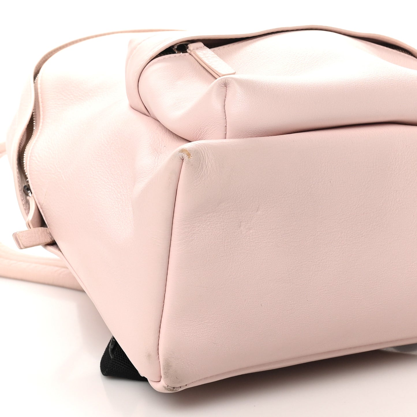 Smooth Calfskin Logo Small Everyday Backpack Light Rose Black