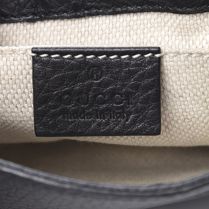 Gucci Pebbled Calfskin Small Soho Flap Crossbody Black 6 of 11