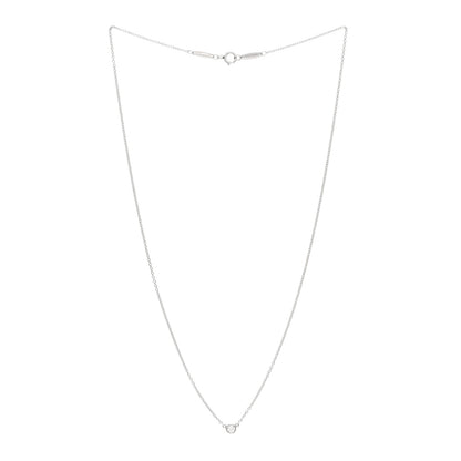 Tiffany Platinum Diamond .12ct Elsa Peretti Diamonds by the Yard Pendant Necklace 3 of 5