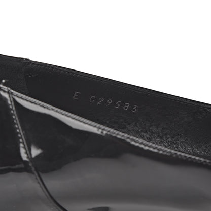 Chanel Patent CC Mocassin Loafers 40 Black 8 of 12