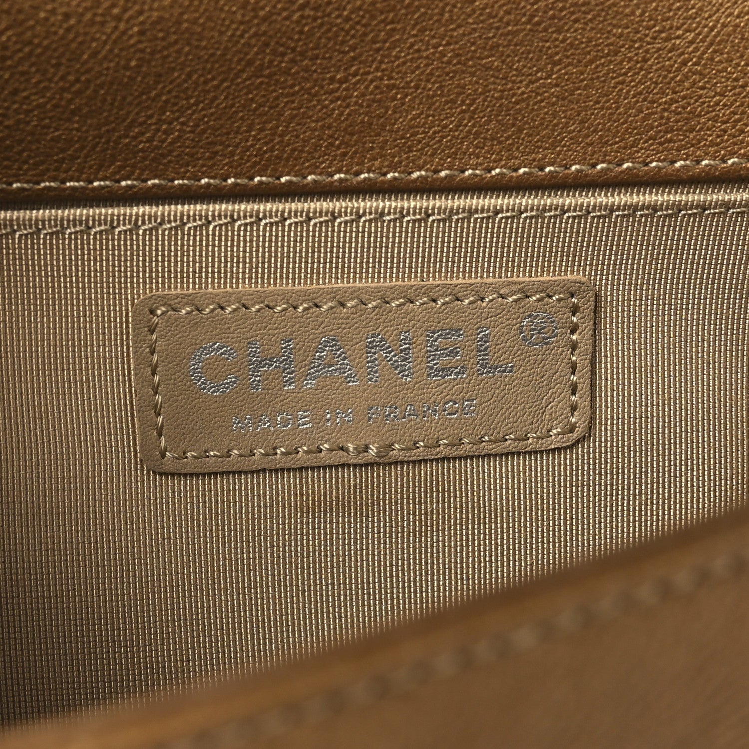 Chanel Caviar Quilted Medium Boy Flap Dark Gold 6 of 10