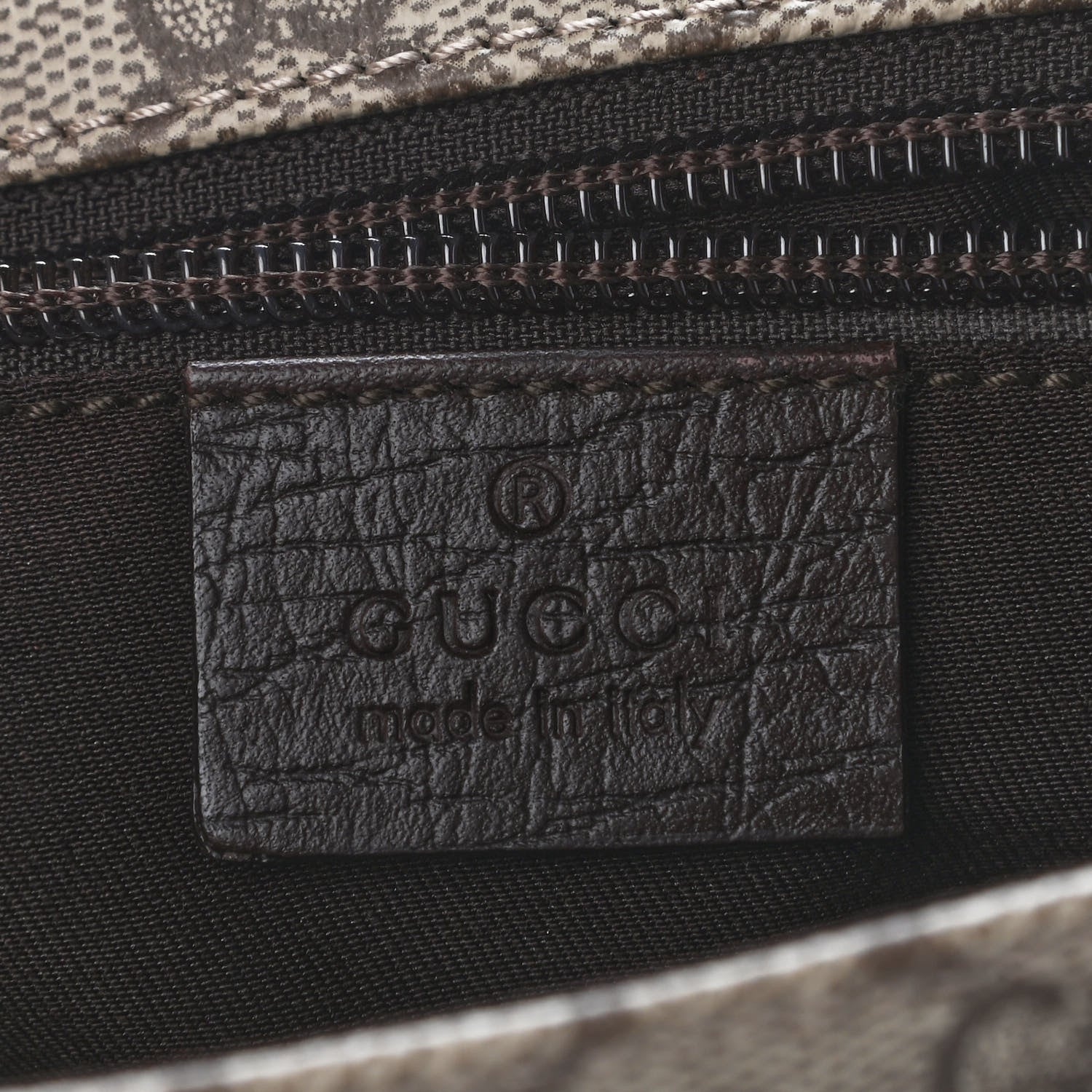 Gucci GG Plus Monogram Web Large Flap Messenger Bag Beige Dark Brown 6 of 13