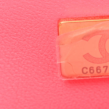 Chanel Caviar Quilted Mini Retro Twist Top Handle Flap Pink 7 of 10
