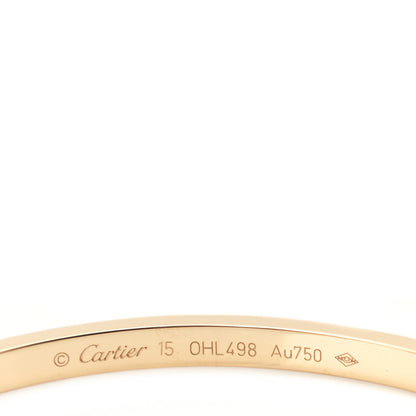 Cartier 18K Yellow Gold 6 Diamond Small LOVE Bracelet 15 4 of 5