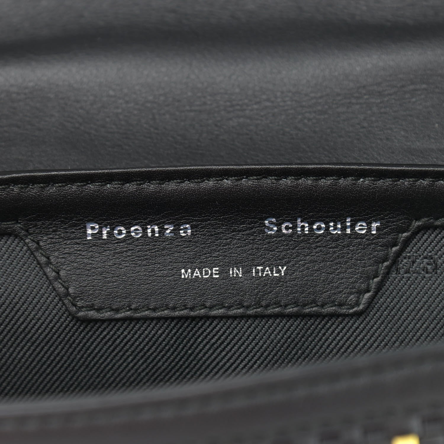 Proenza Schouler Lambskin Woven Plaid Micro PS1 Satchel Black Butter Toast 6 of 10