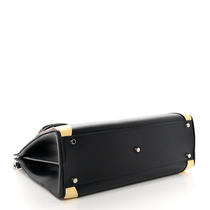 Gucci Smooth Calfskin Medium Zumi Top Handle Bag Blue Romantic Cerise Butter Multicolor 4 of 18