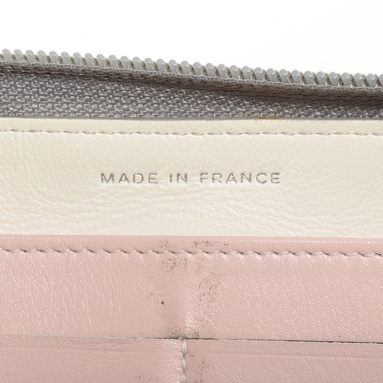 Chanel Calfskin Large Zip Around Wallet Silver 8 of 9