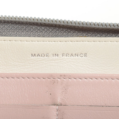 Chanel Calfskin Large Zip Around Wallet Silver 8 of 9