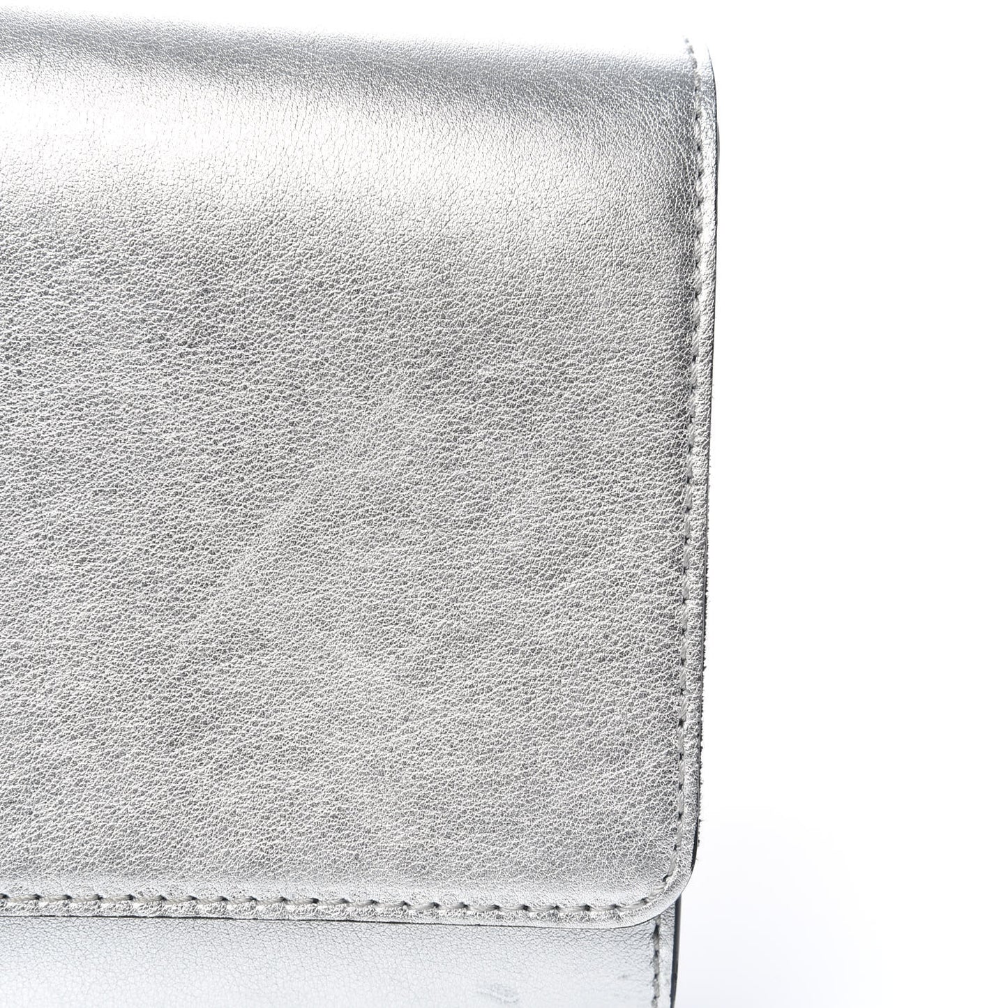Calfskin Neo Sobe Louise EW Clutch Silver