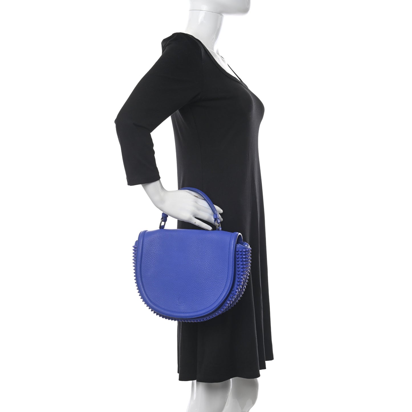 Calfskin Spikes Panettone Messenger Blue