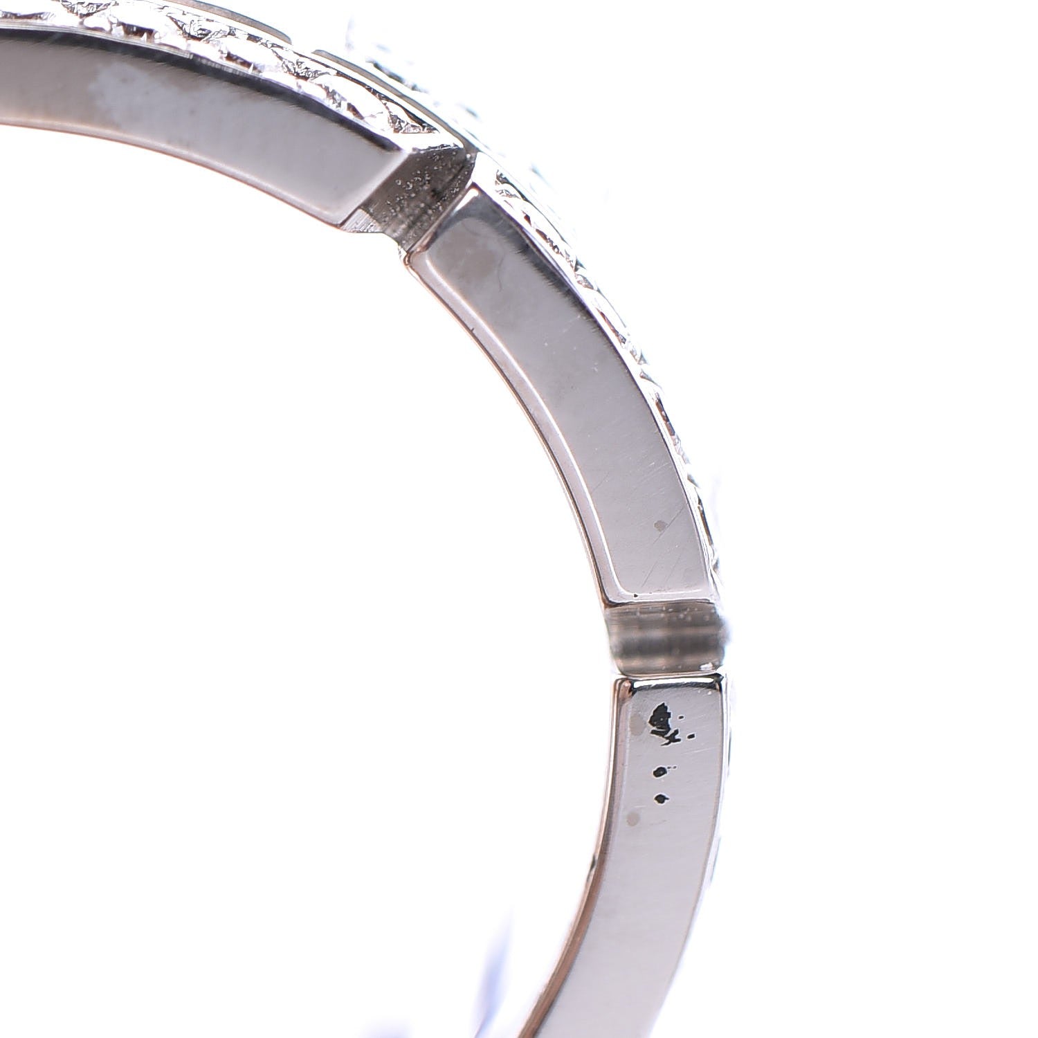 Cartier 18K White Gold Diamond Tank Francaise Ring 53 6.25 6 of 7