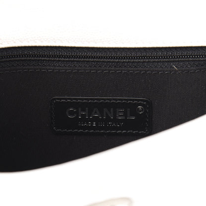 Chanel Caviar Quilted My Everything Small Flap White Black 6 of 11