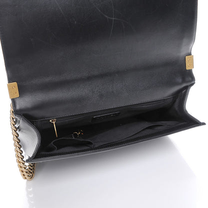 Chanel Lambskin Quilted Large Boy Flap Black 5 of 8