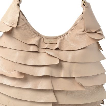 Saint Laurent Chevre Ruffle Saint Tropez Beige 12 of 12