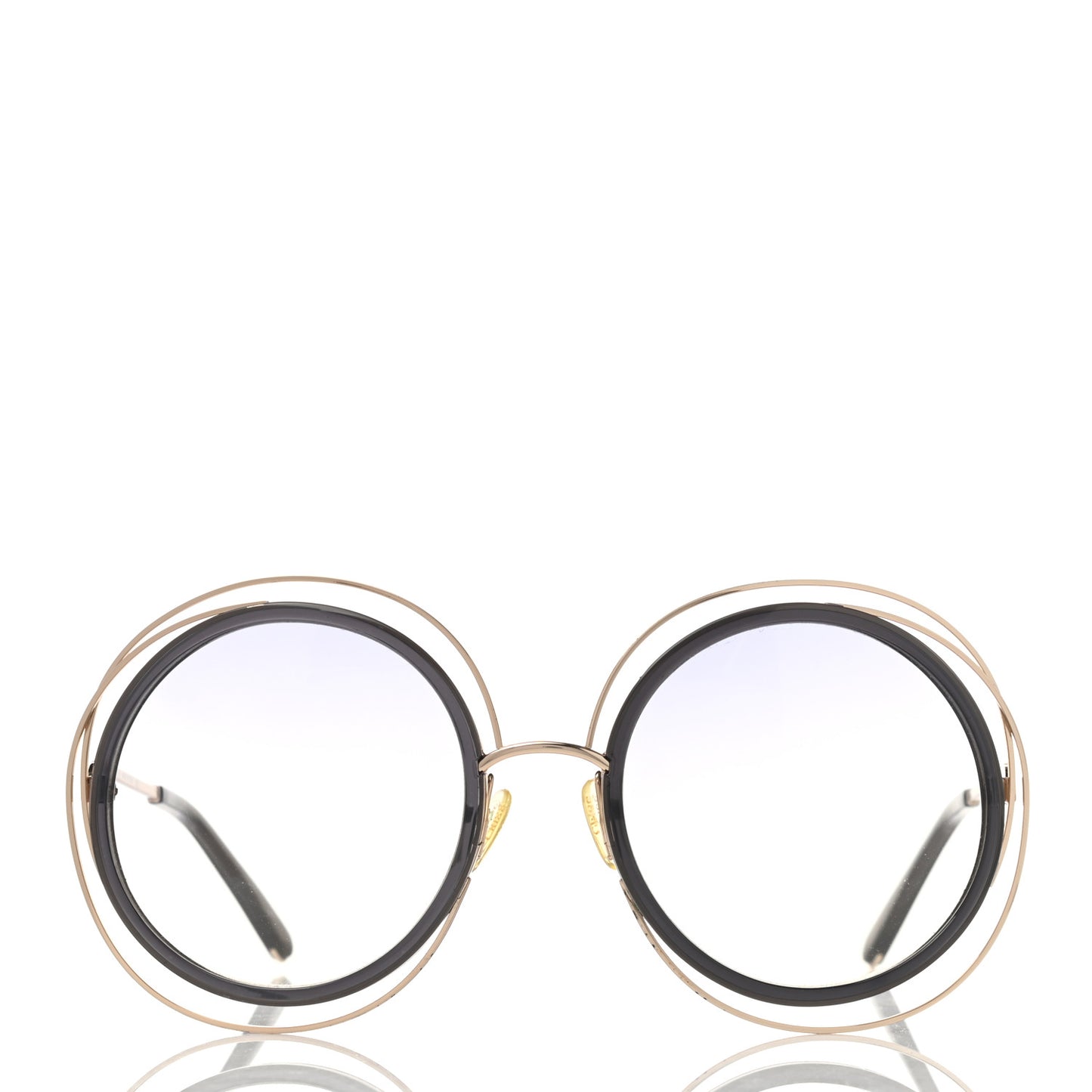 Oversized Round Carlina Sunglasses CE120S Gold