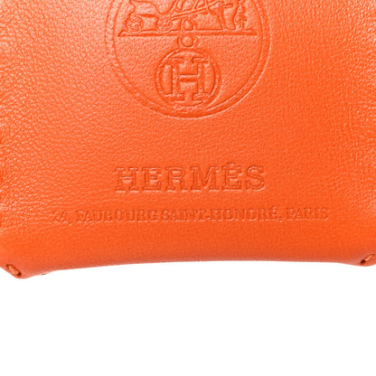 Hermes Milo Lambskin Swift Shopping Bag Charm Feu Gold 3 of 3