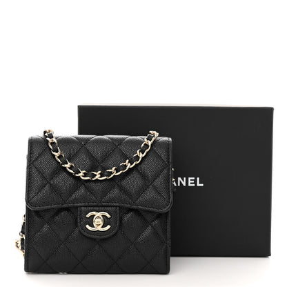 Chanel Caviar Quilted Clutch With Chain Bag Black 13 of 13