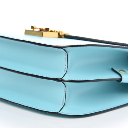 MCM Calfskin Patricia Crossbody Bag Liquid Blue 8 of 8