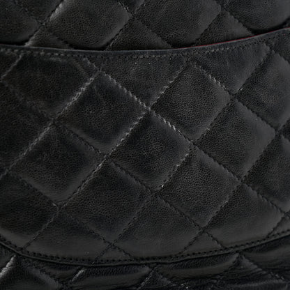 Chanel Lambskin Quilted Medium Double Flap Black 6 of 6