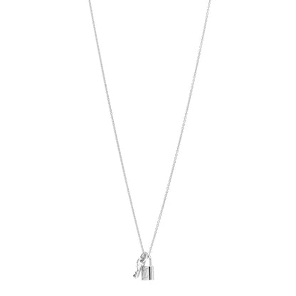 Louis Vuitton 18K White Gold Lockit Key Pendant Necklace 1 of 5