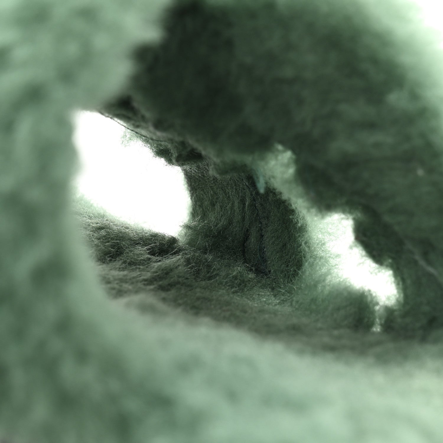 Hermes Woolskin Oran Sandals 36 Vert Anglais 9 of 9