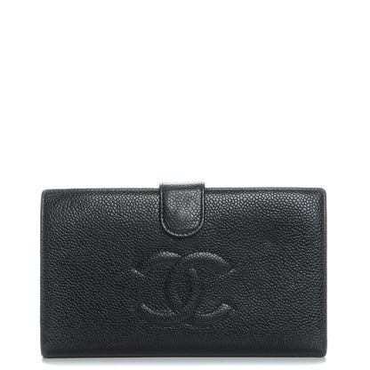 Chanel Caviar Timeless CC French Wallet Black 1 of 8