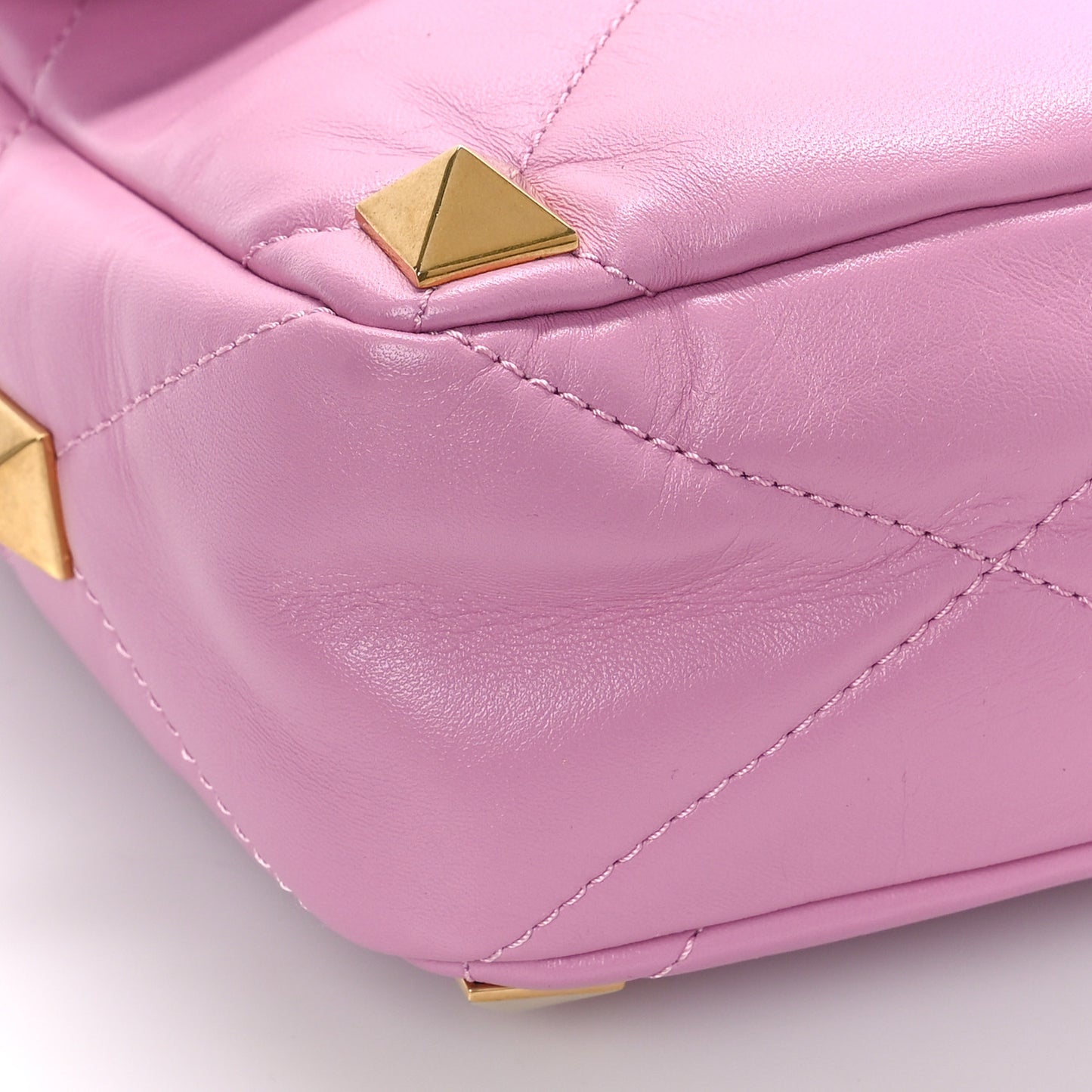 Nappa Large Roman Stud Shoulder Bag Giacinto