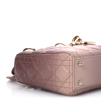 Christian Dior Lambskin Cannage Gradient Small My ABCDior Lady Dior 9 of 11
