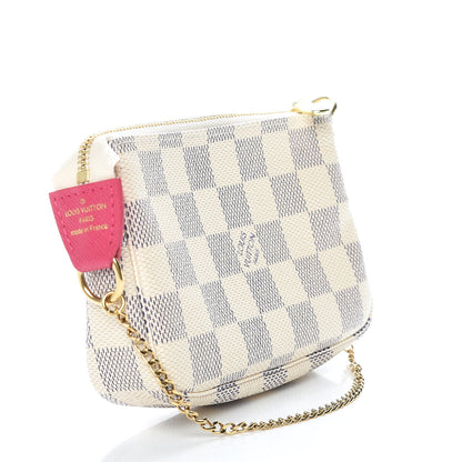 Louis Vuitton Damier Azur 2017 Christmas Animation Mini Pochette Accessories 3 of 7