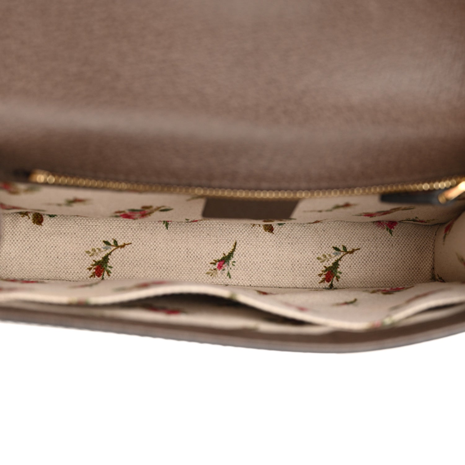 Gucci Calfskin Embroidered Sylvie Belt Bag 85 34 Brown 5 of 13