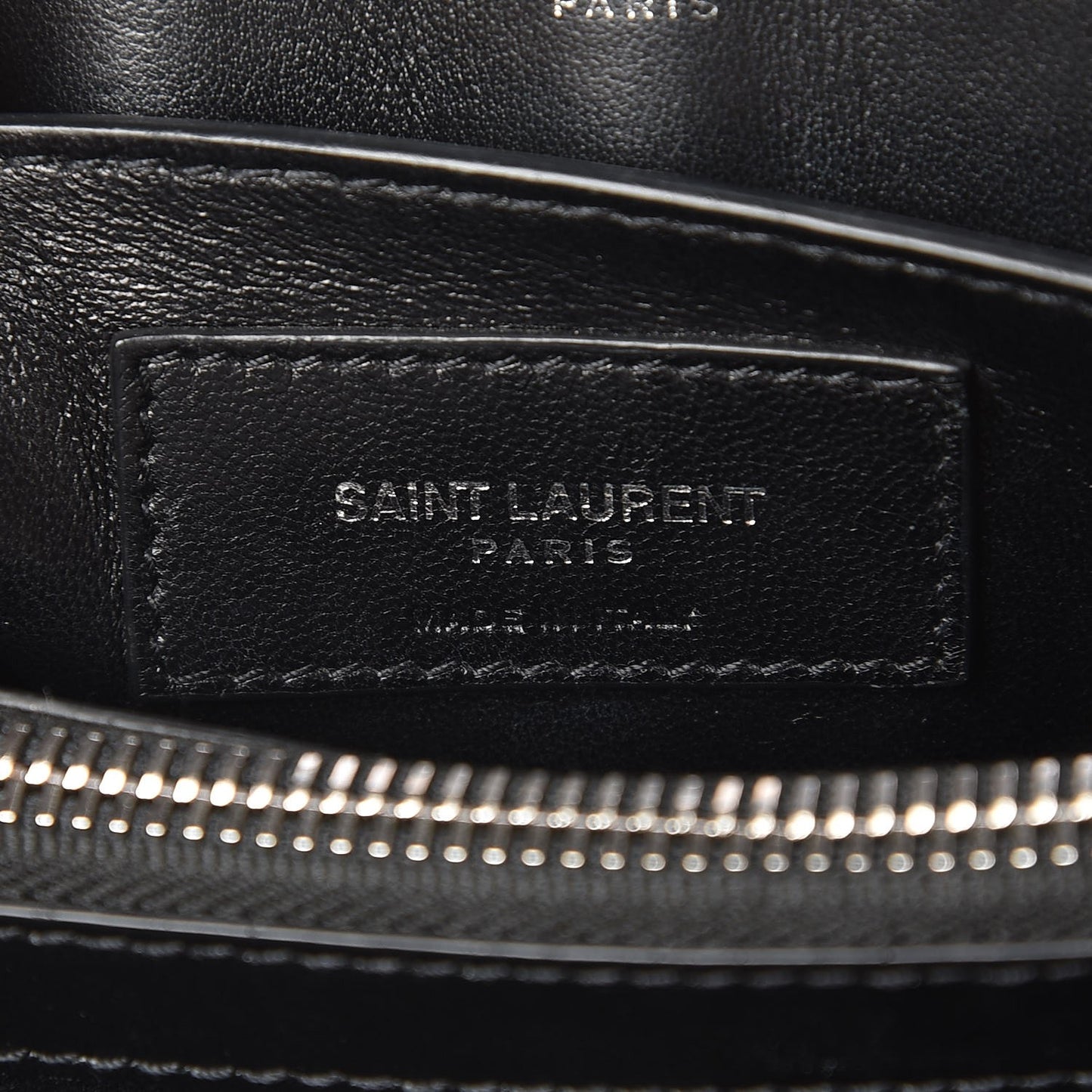 Calfskin Y Quilted Monogram Small Loulou Chain Satchel Black
