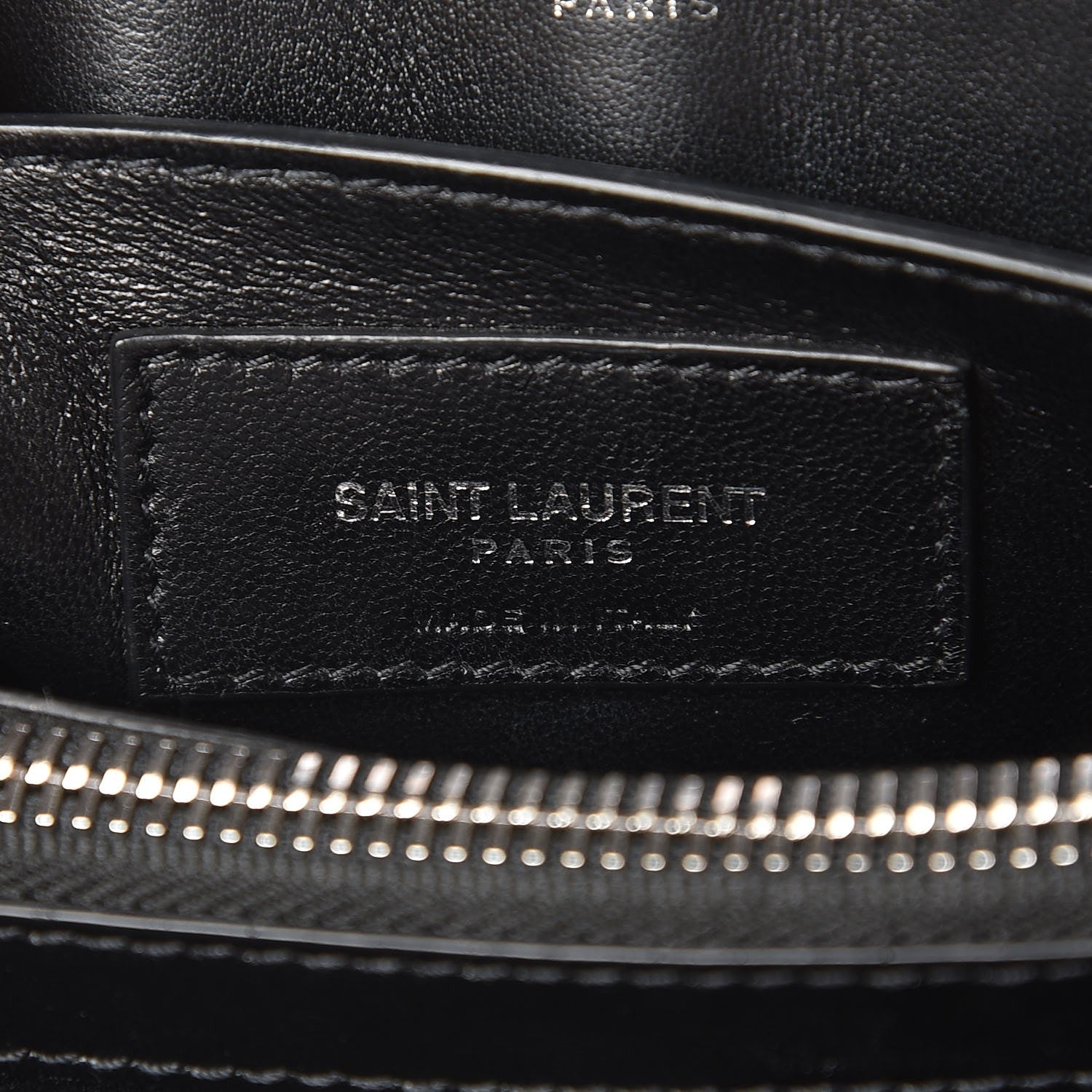 Saint Laurent Calfskin Y Quilted Monogram Small Loulou Chain Satchel Black 6 of 7