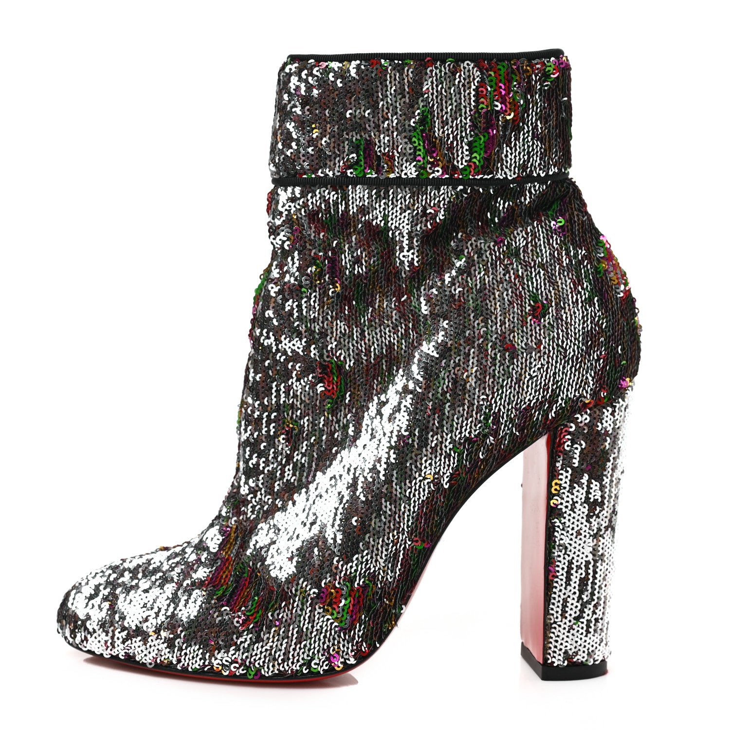 Christian Louboutin Paillettes Moulamax 100 Booties 38.5 Multicolor 1 of 6