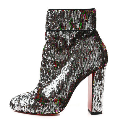 Christian Louboutin Paillettes Moulamax 100 Booties 38.5 Multicolor 1 of 6