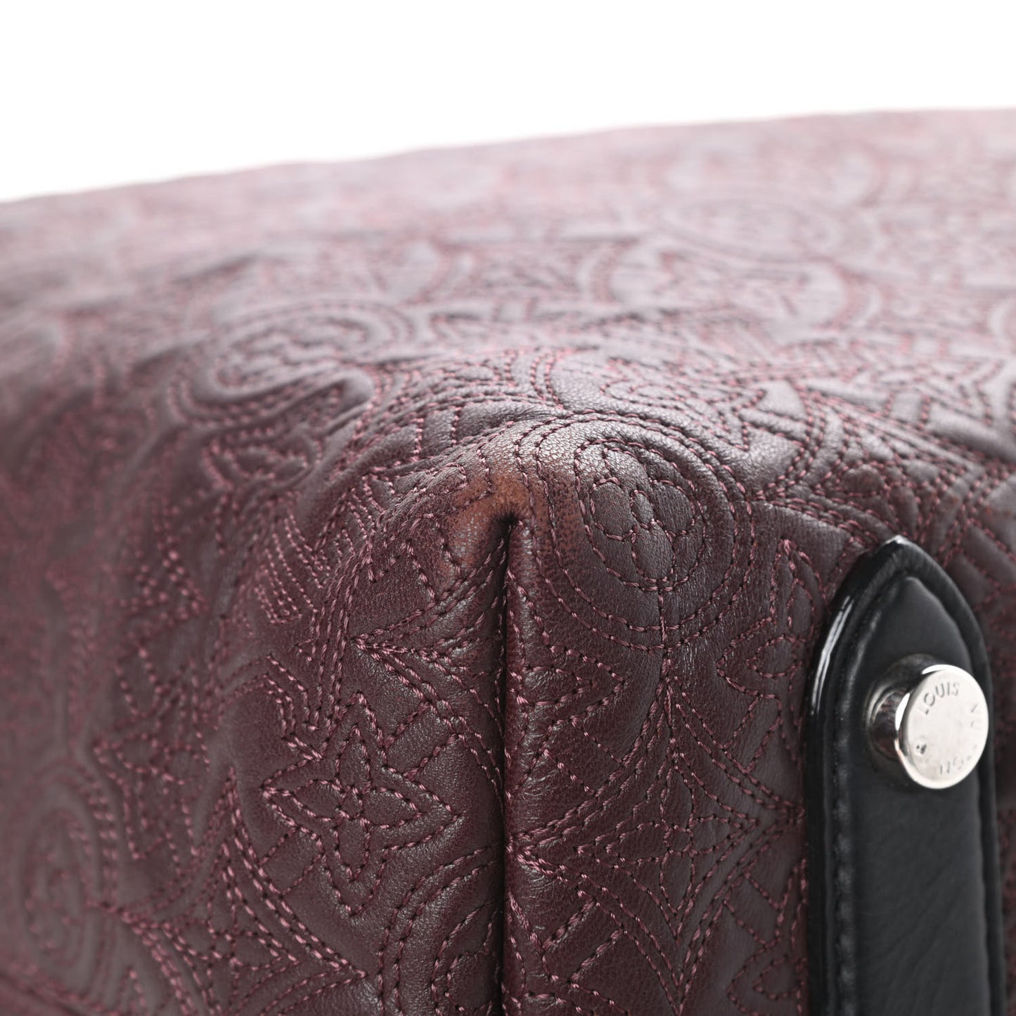Monogram Lambskin Antheia Hobo PM Chocolat
